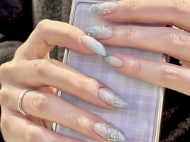 ブルーラメグラデーション