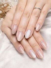 上品ワンカラー×微粒子ラメ