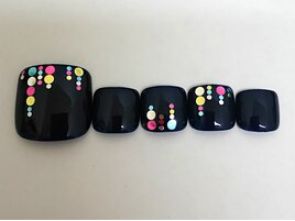 フットホログラムネイル☆