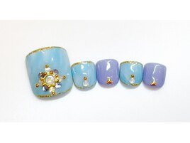 ブルーマーブルネイル