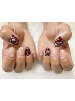 手描きアートが得意なサロン