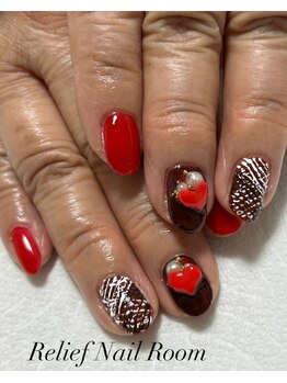 リリーフネイルルーム(RELiEF NAiL ROOM)/Valentines Nail