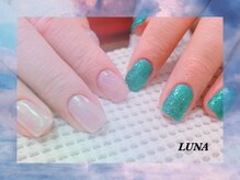 ネイルアンドまつ毛エクステ ルーナ 八王子店/☆オーロラキラキラネイル☆