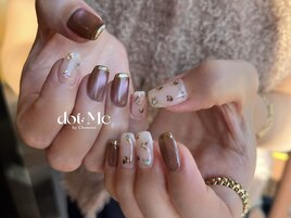 秋ニュアンスネイル