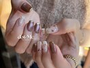 秋ニュアンスネイル