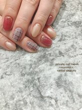 プライベート ネイルサロン マーマ(murmur)/チェックネイル