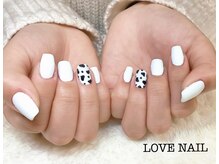 ラブネイル(LOVE NAIL)/ホワイトネイル