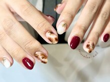 トータルビューティーローズ(Rose)/ホワイトべっ甲ネイル