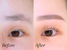ミーナ 大財店(mina)/アイブロウWAX＋まつ毛パーマ上