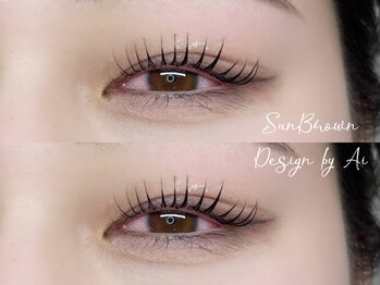 サンブラウン(SUN BROWN)/Lashlift design by Ai