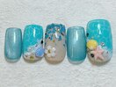 海パーツネイル 水面ネイル