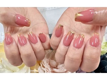 ディーネイル 天王寺(D-nail)/【藤本】ミラーグラデーション