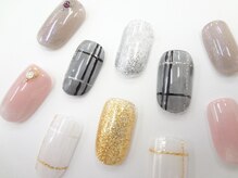 ネイルサロン クイール 小山店(NAIL SALON QUILL)/チェック＆マグネット