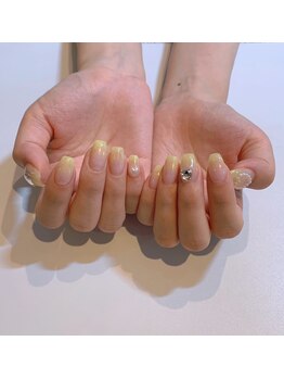 ダリア 西大寺本店(DAHLIA)/イエロー×ハートネイル☆