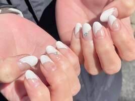 ななめフレンチ/ホワイト￥9000
