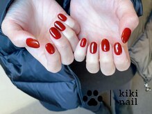 キキネイル 二子玉川(kikinail)/クリスマスネイル/ボルドー