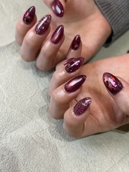 大人バレンタインネイル♪