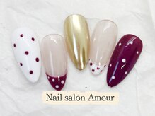 アムールユシマテン 上野湯島店(Amour)/キラキラ春夏のネイル¥7980