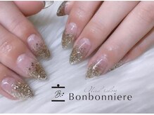 ネイル ボンボニエール 京阪シティモール天満橋店(Nail bonbonniere)/ラメグラデーション