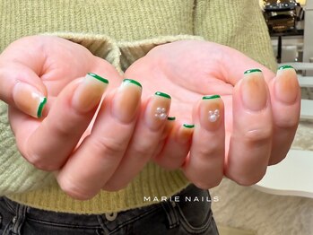 マリーネイルズ 心斎橋店(MARIE NAILS)/新規様¥8,800 フレンチ 0327b