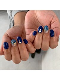 花火ネイル/埋め尽くしネイル