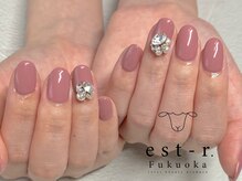 エストアール 博多口店(est-r.)/#ビジューネイル