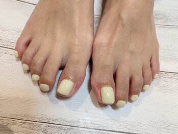 foot ワンカラーネイル