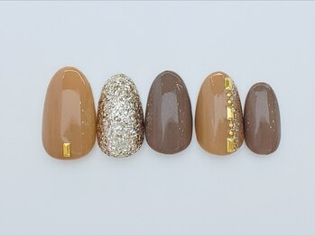 ネイルサロン アビー グランデュオ蒲田店(abbie)/〇brownスクエア¥8,844