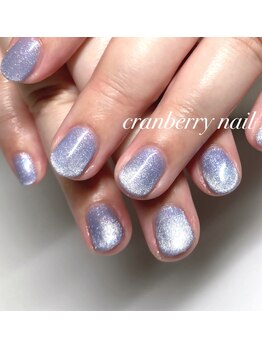 クランベリーネイル 代官山 恵比寿(cranberry nail)/マグネットジェル　爽やかブルー