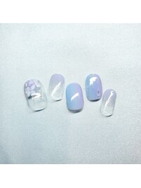 紫陽花ネイル