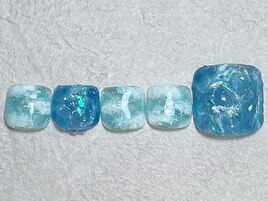 水面ネイル　ニュアンスネイル