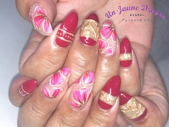 アン ジョーヌドラゴ/【自爪ネイル】フラワーネイル