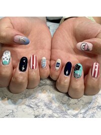 セブチネイル　モチーフネイル