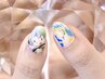 【プリントネイル２本】持ち込みデザイン￥3300※ジェルメニュー追加必須☆