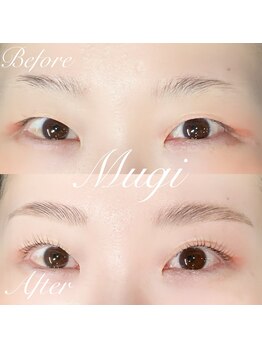 ムギ(Mugi)/HBL+似合わせまつ毛パーマ