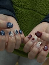 エーナイン イオン気仙沼店/ちぐはぐネイル