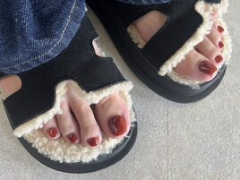 秋フットネイル