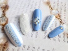 ベレッツァネイル 大阪 日本橋(BellezzaNail)/アート10…ベルベットストライプ