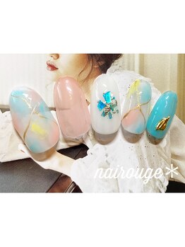 ネイル―ジュ 札幌大通店(nairouge*)/ふわっとマーブル♪