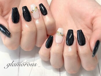 ネイルグラマラス 西新井店/《パラジェル》ブラックスカルプ