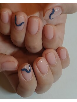 ロマンティコネイルズ(Romantico Nails)/PINK NAVY