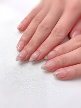 ハーティーネイル hearty nail 溝の口店/上品フレンチネイル