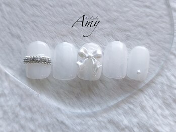 エイミー 大宮店(AMY)/リボン&リングネイル