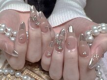 モアネイル 新宿/ミラーフレンチ/持ち込み/新宿