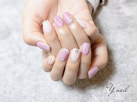 小花柄ネイル