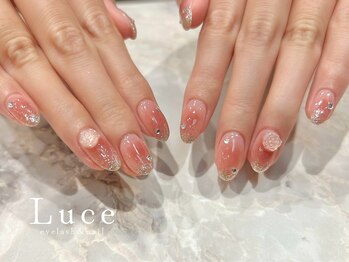 チーク×ラメグラ