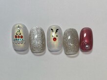 アイネイルズ 恵比寿店(I nails)/トナカイとツリーアート9980円