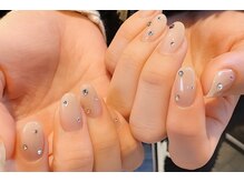 ル ネイル エディション 天神店(le nail edition)/シンプル×ストーン