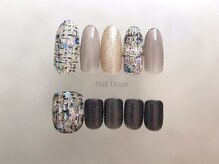 ネイル ドゥ 岡山駅前店(Nail Doux)/ツイードネイル