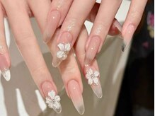 ラメール(La mer)/冬のスノーホワイトネイル